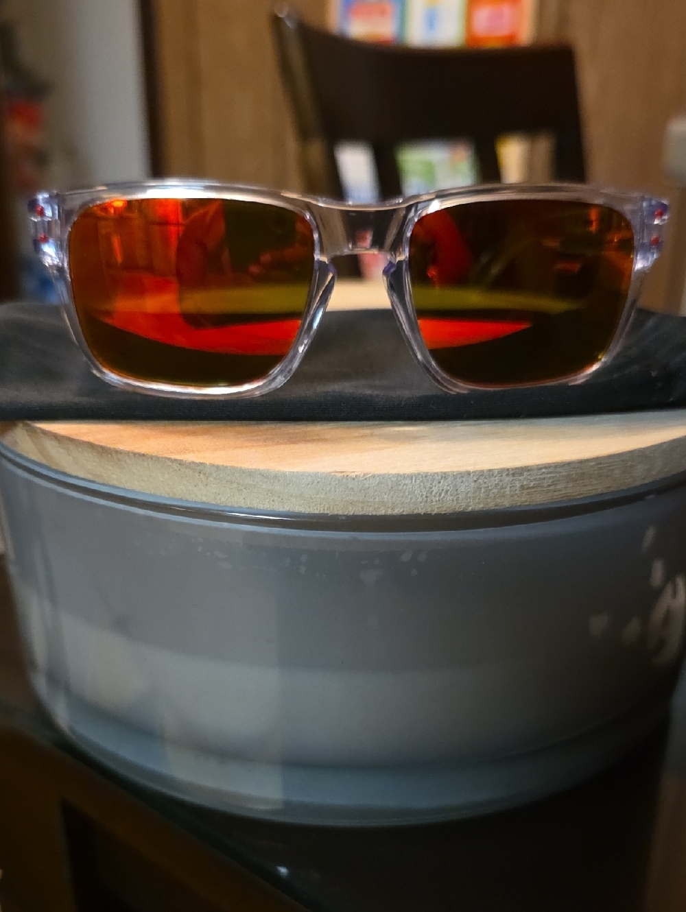 Oakley Child Sunglasses with Red Mirrored Lenses